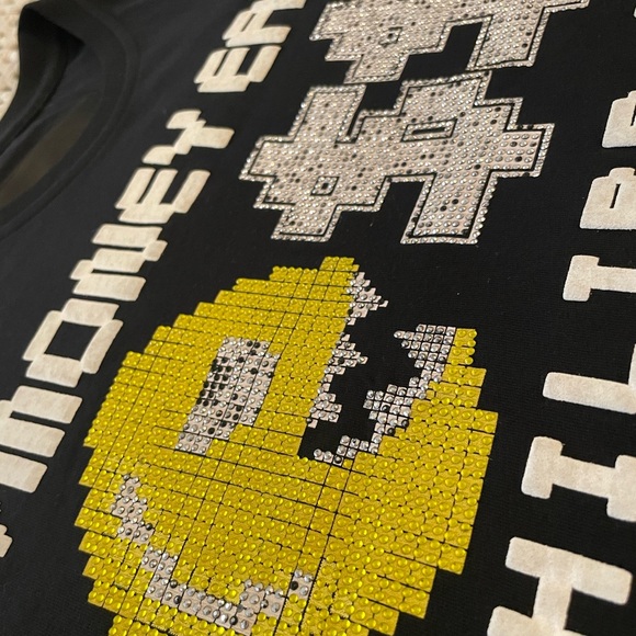 Philipp Plein t-shirt “Game over” with crystals. Size M - Picture 3 of 6
